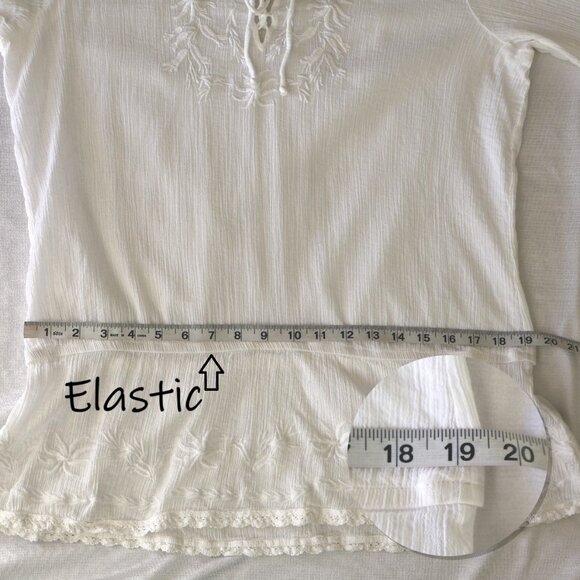 100% Cotton White Top from Ralph Lauren -  Size L - Picture 6 of 10